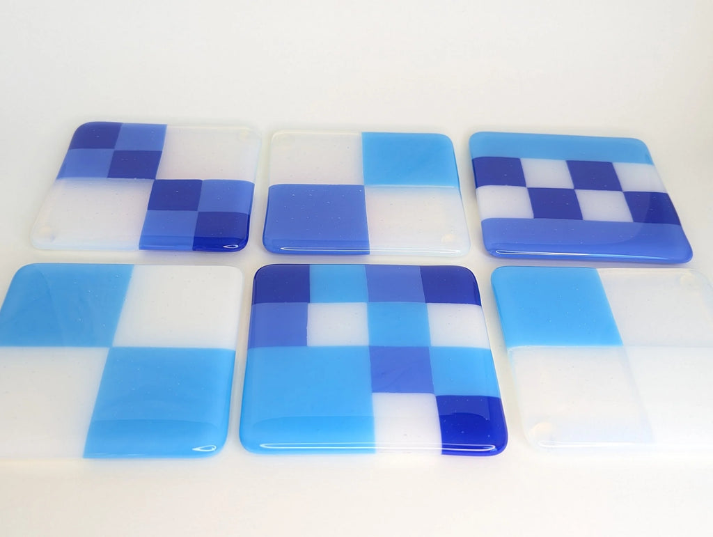 Geometric Coaster - Blue