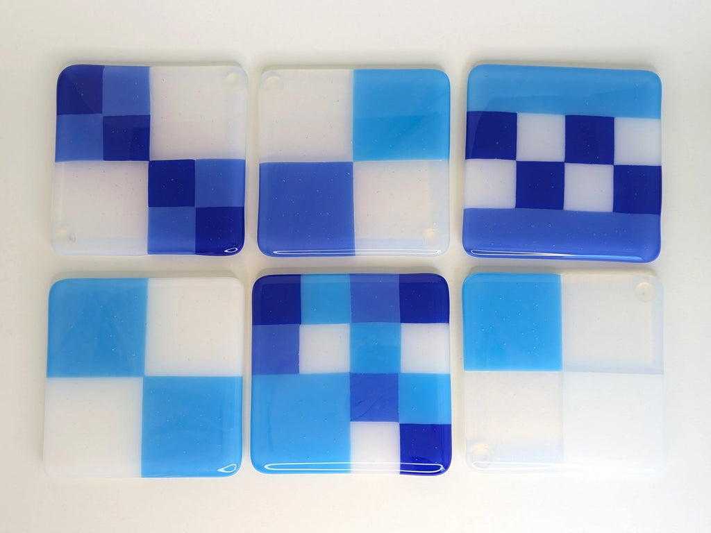 Geometric Coaster - Blue