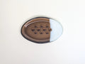 Organic Bronze & White Soap Dish