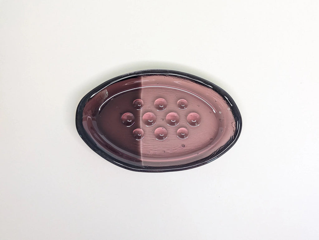 Organic Deep Plum Soap Dish