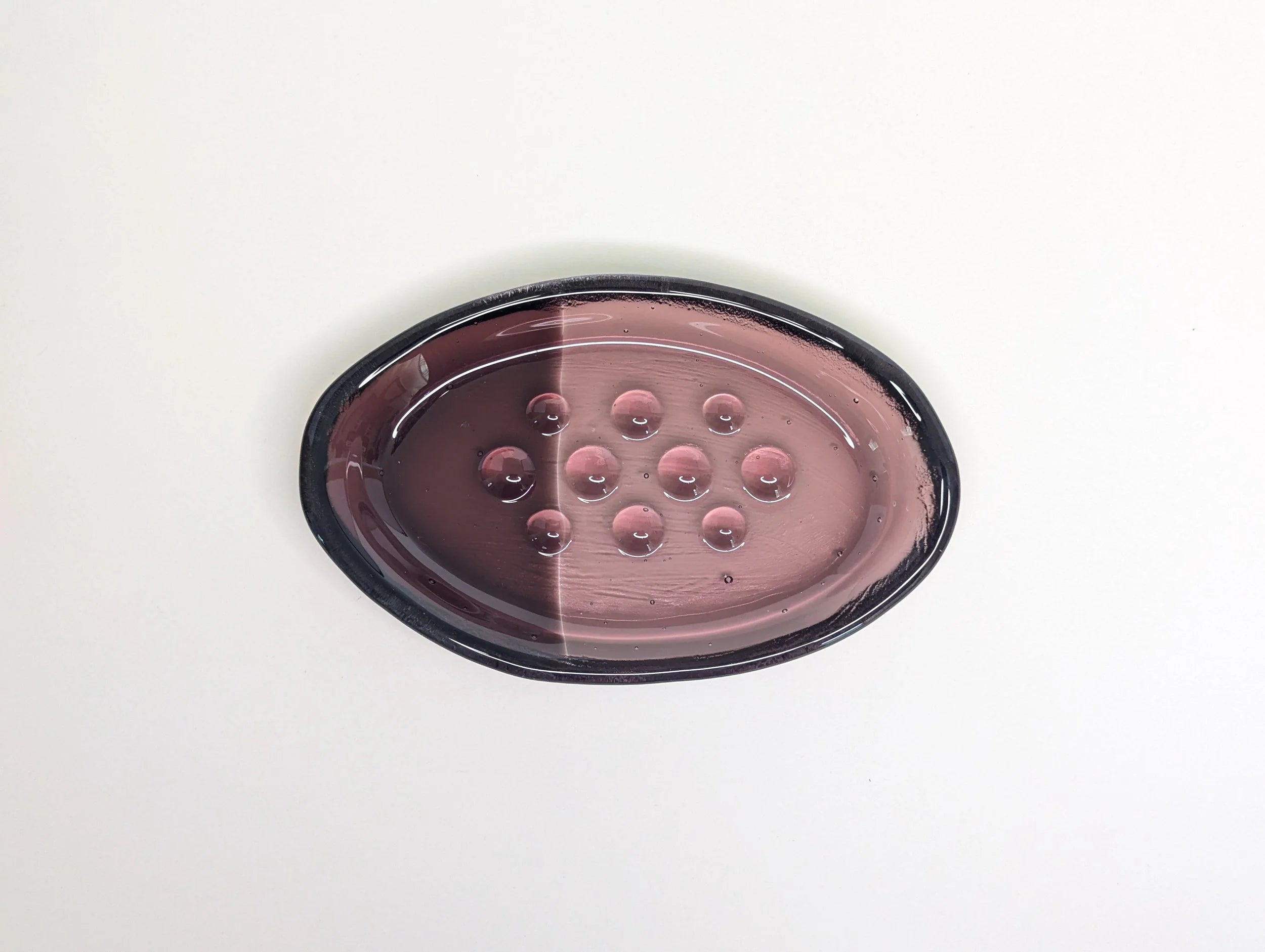 Organic Deep Plum Soap Dish