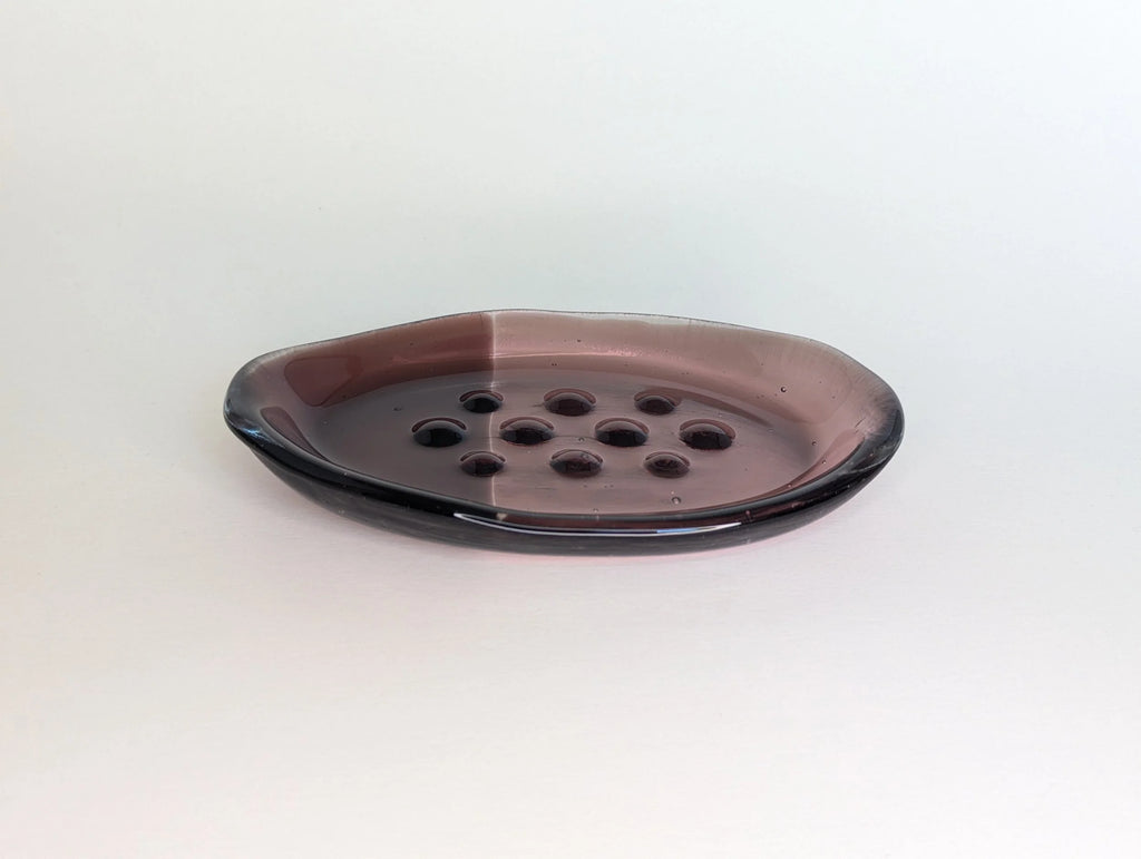 Organic Deep Plum Soap Dish