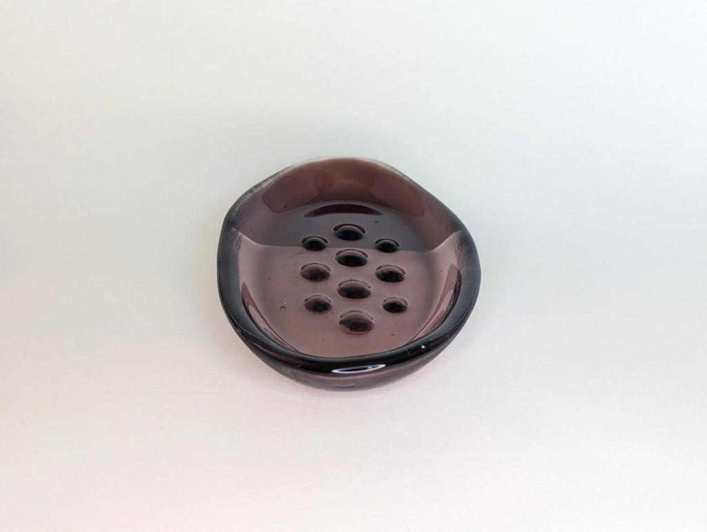 Organic Deep Plum Soap Dish