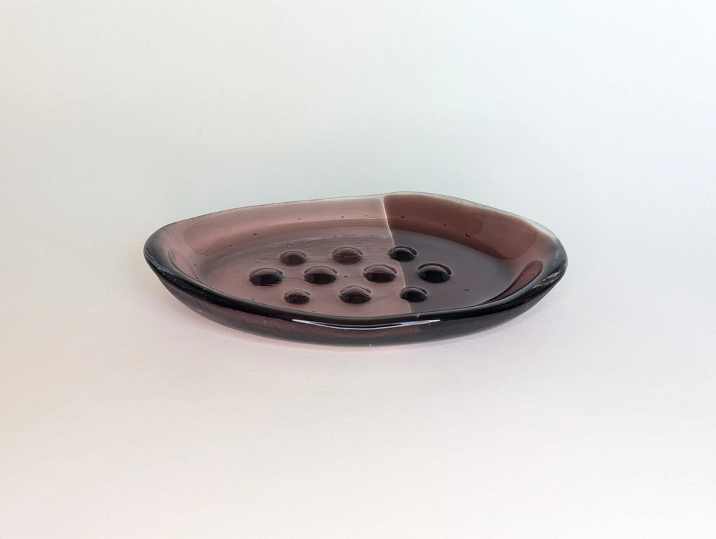 Organic Deep Plum Soap Dish