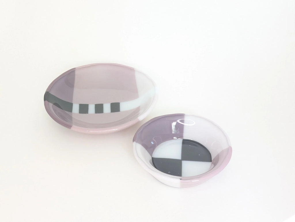 Bauhaus Bowl & Dish Set – Lavender Smoke