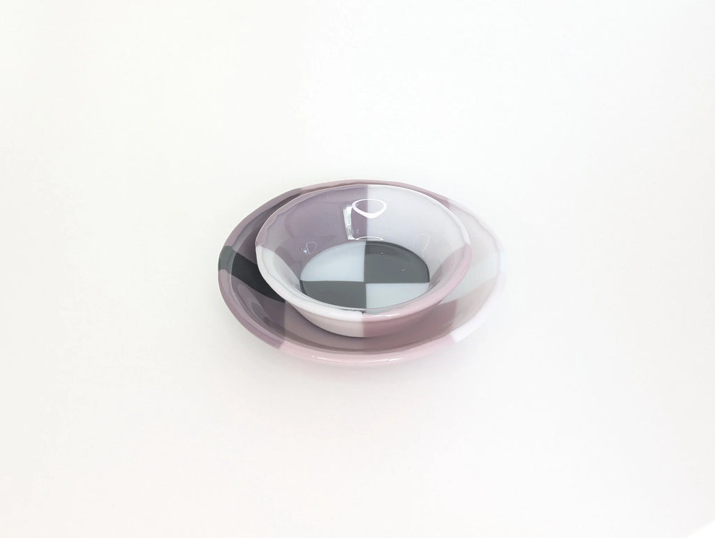 Bauhaus Bowl & Dish Set – Lavender Smoke