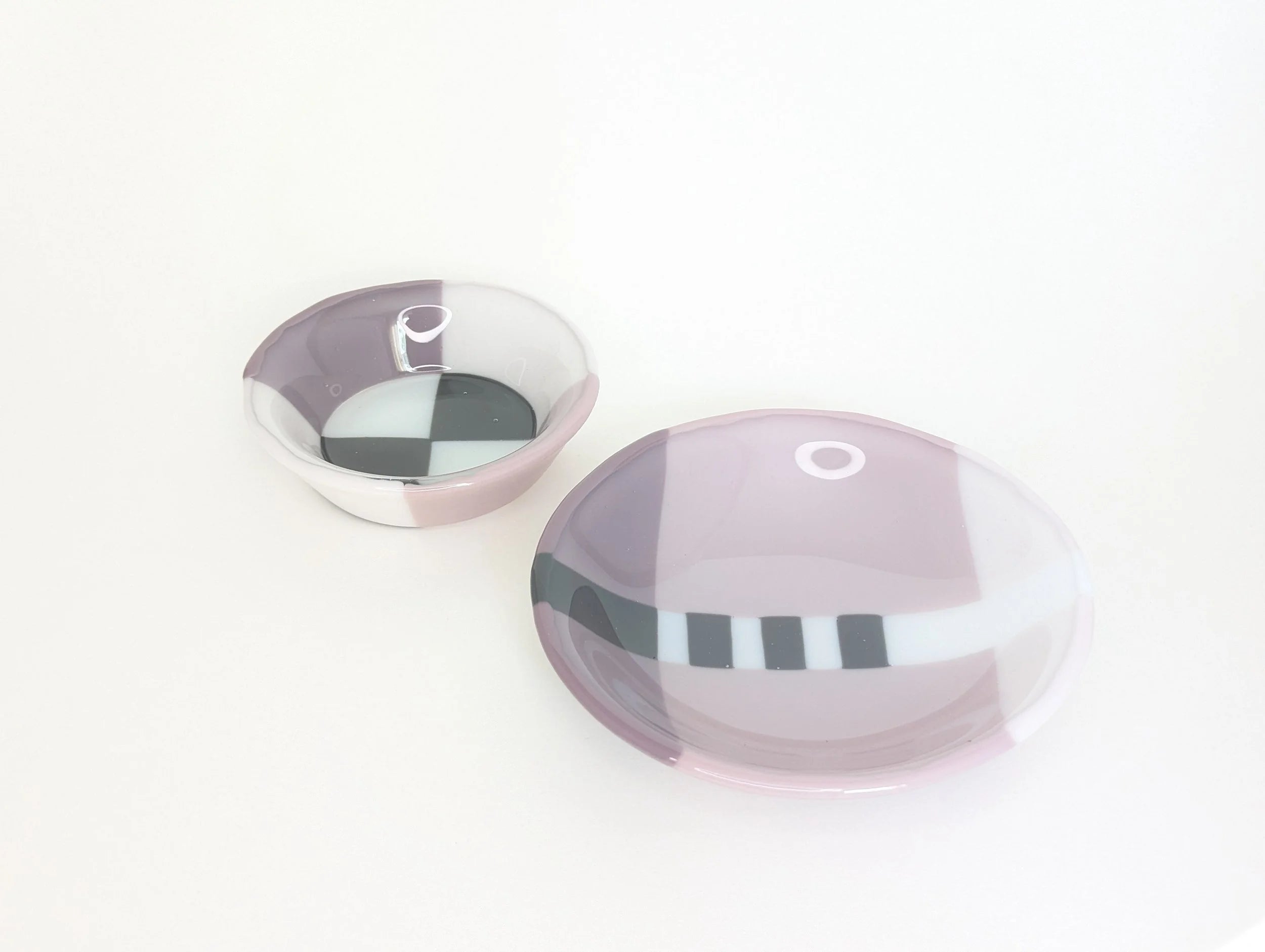 Bauhaus Bowl & Dish Set – Lavender Smoke