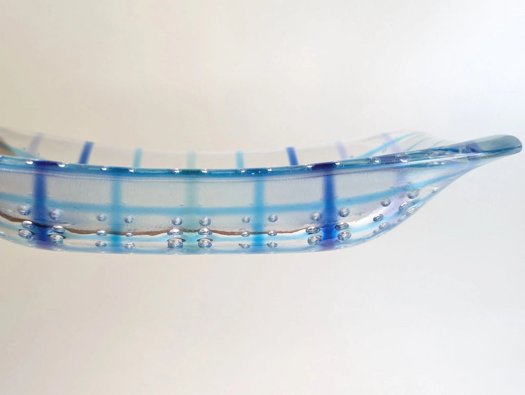 Blue Grid Bubble Catchall Tray