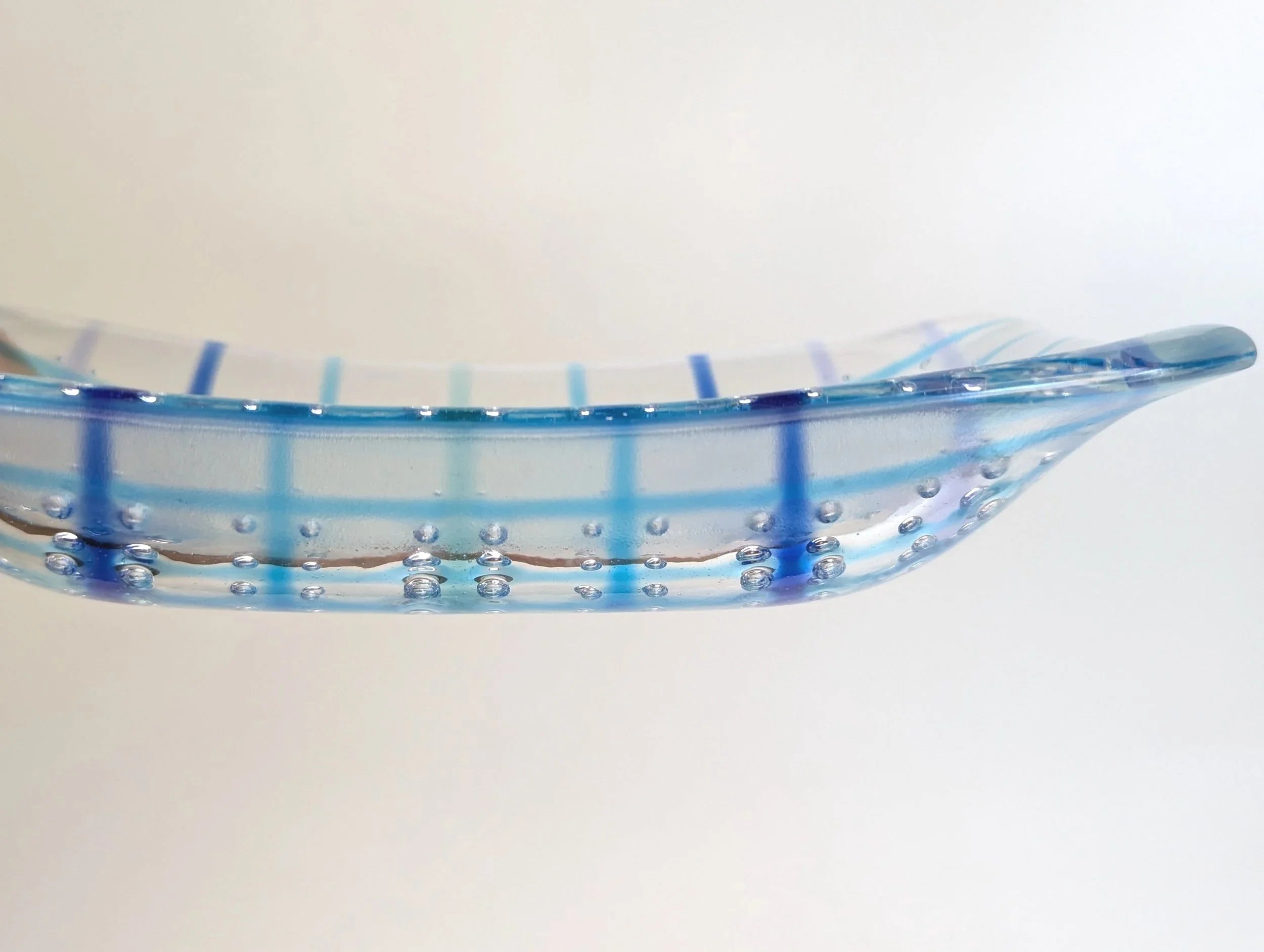 Blue Grid Bubble Catchall Tray