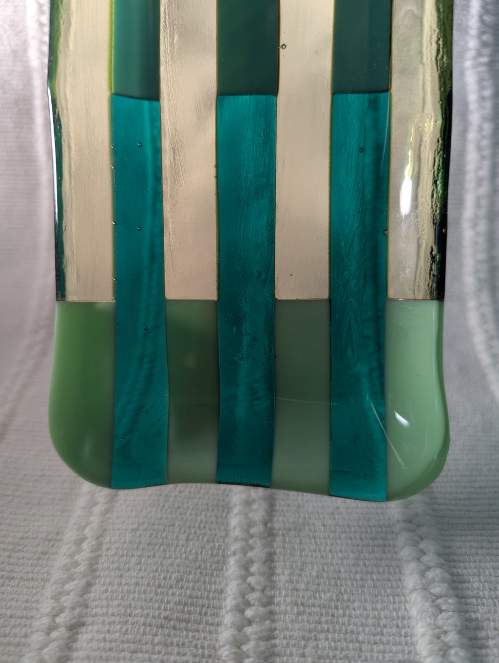 Pattern Catchall Tray - Green and Yellow