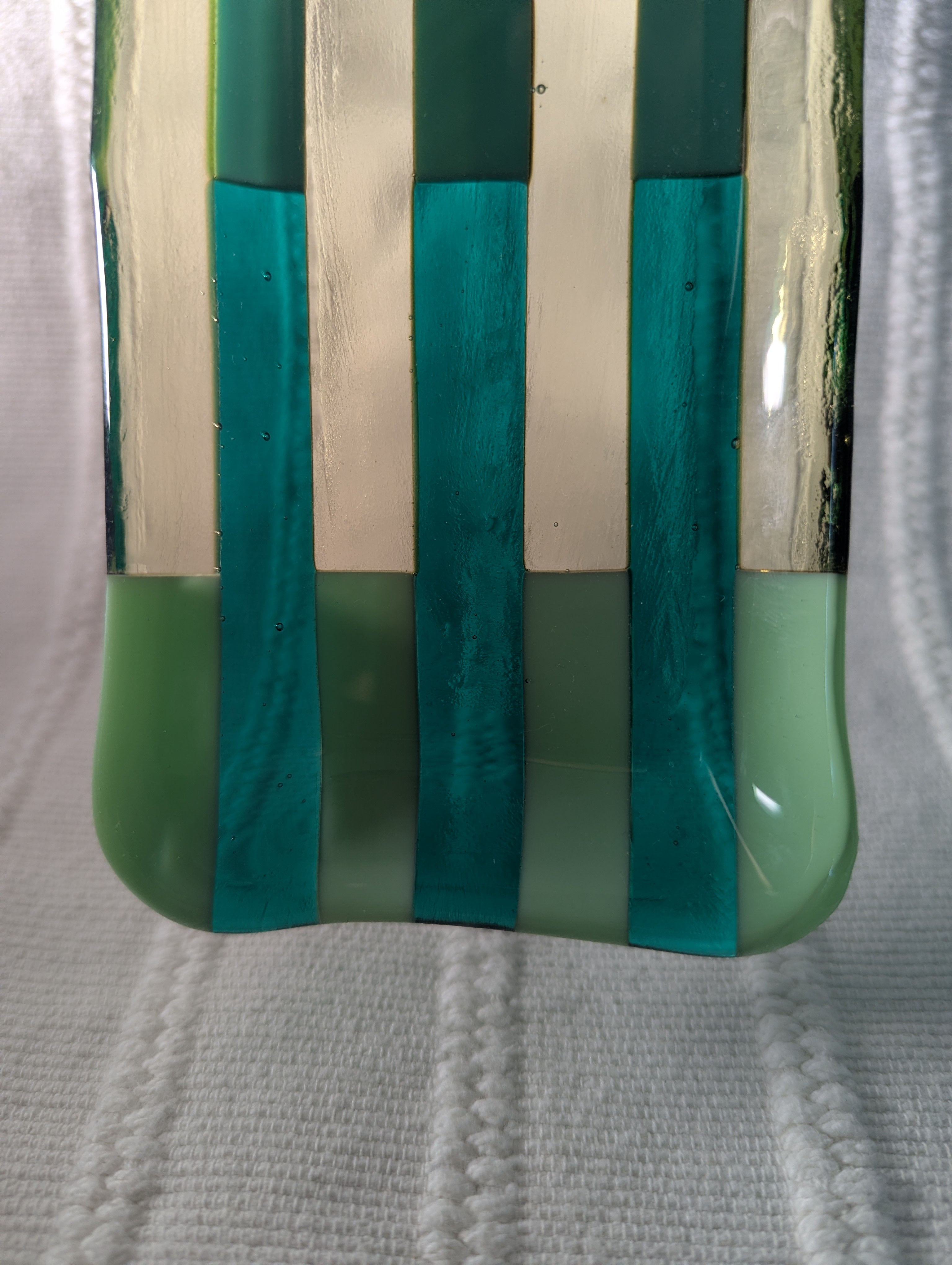 Pattern Catchall Tray - Green and Yellow