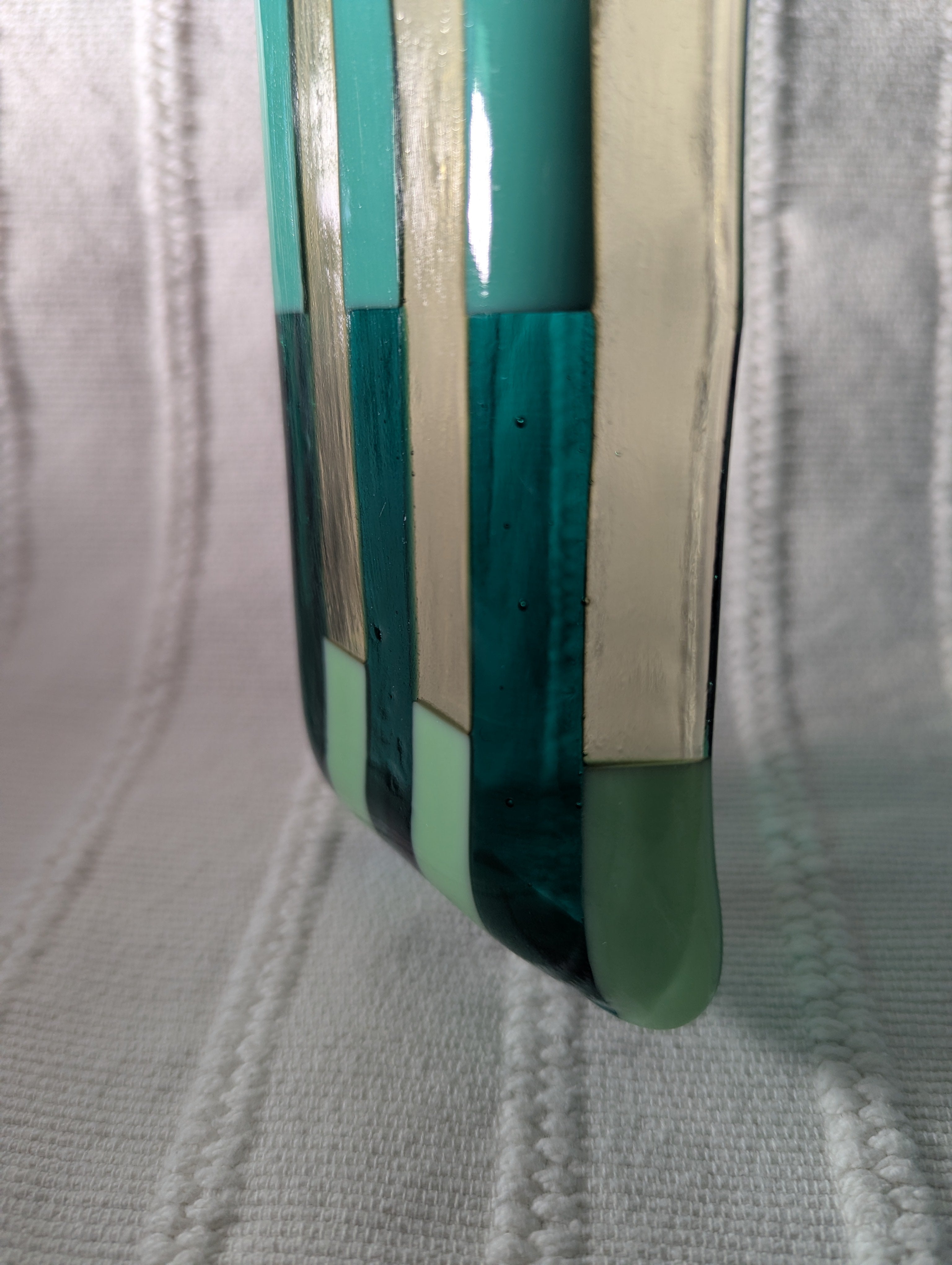 Pattern Catchall Tray - Green and Yellow