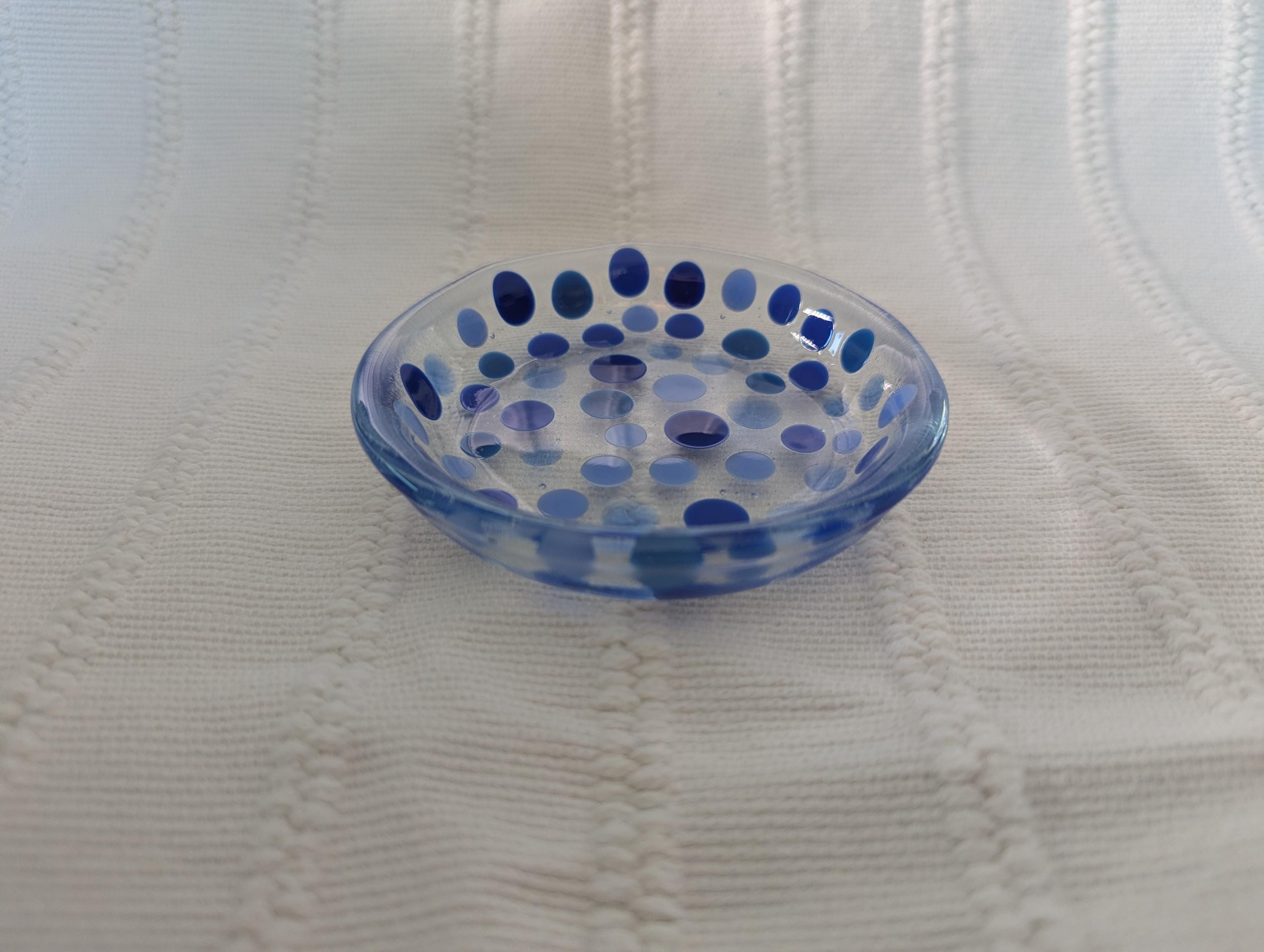 Small Dish - Blue Dots