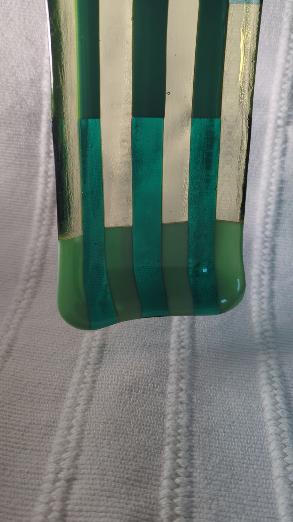 Pattern Catchall Tray - Green and Yellow